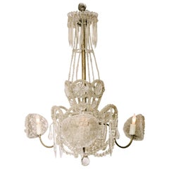 Early 20th Century Crystal and Glass Chandelier
