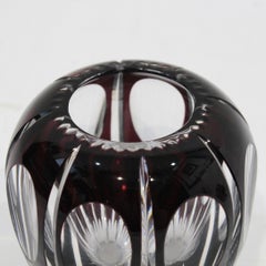 Early 20th Century Crystal and Gold Val Saint Lambert Vase