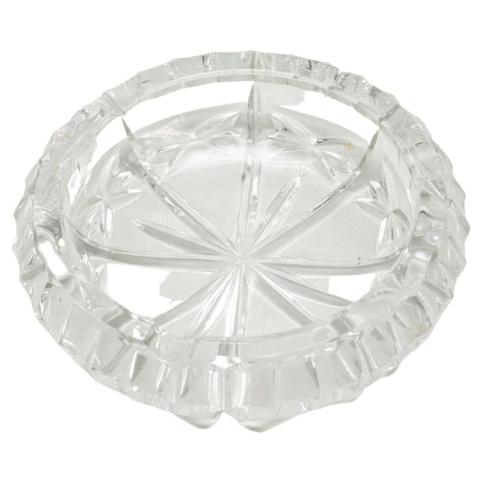 Early 20th Century Crystal Ashtray For Sale 4