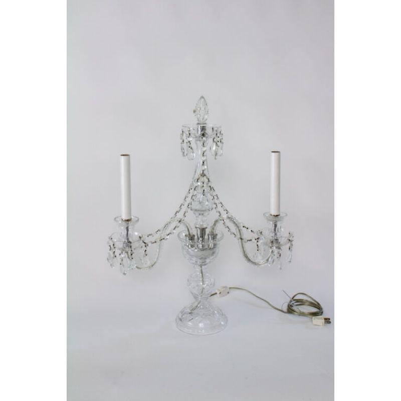 Neoclassical Revival Early 20th Century Crystal Candelabra – A pair For Sale