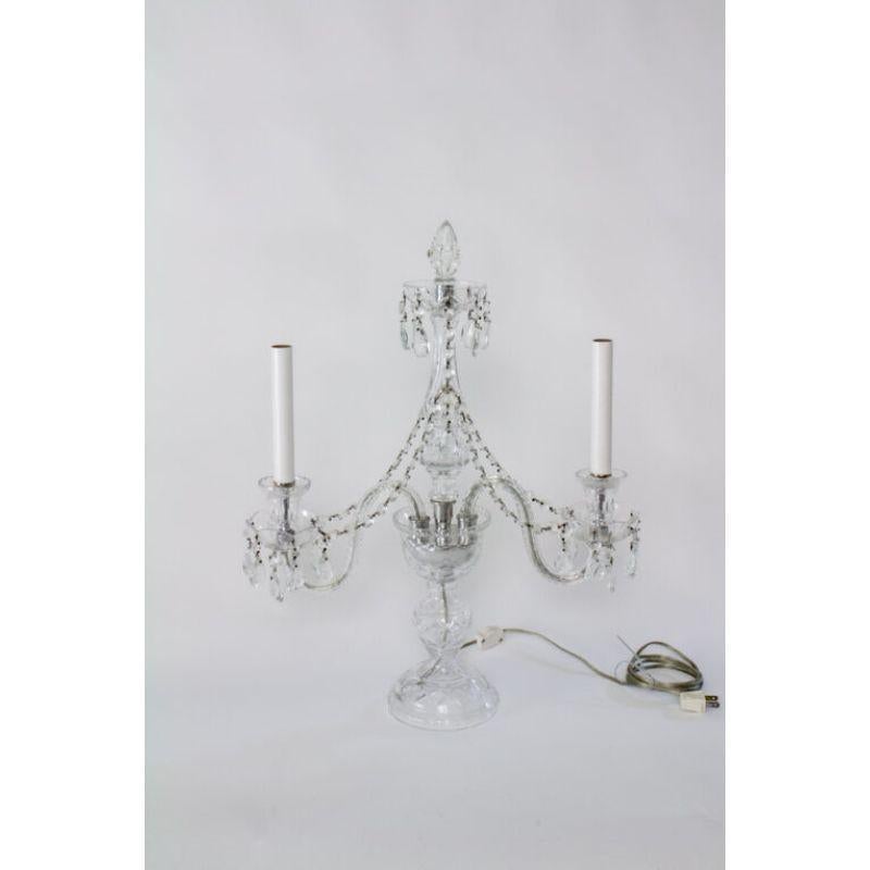 Czech Early 20th Century Crystal Candelabra – A pair For Sale