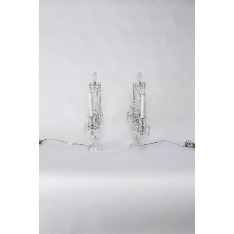 Early 20th Century Crystal Candelabra – A pair For Sale 1