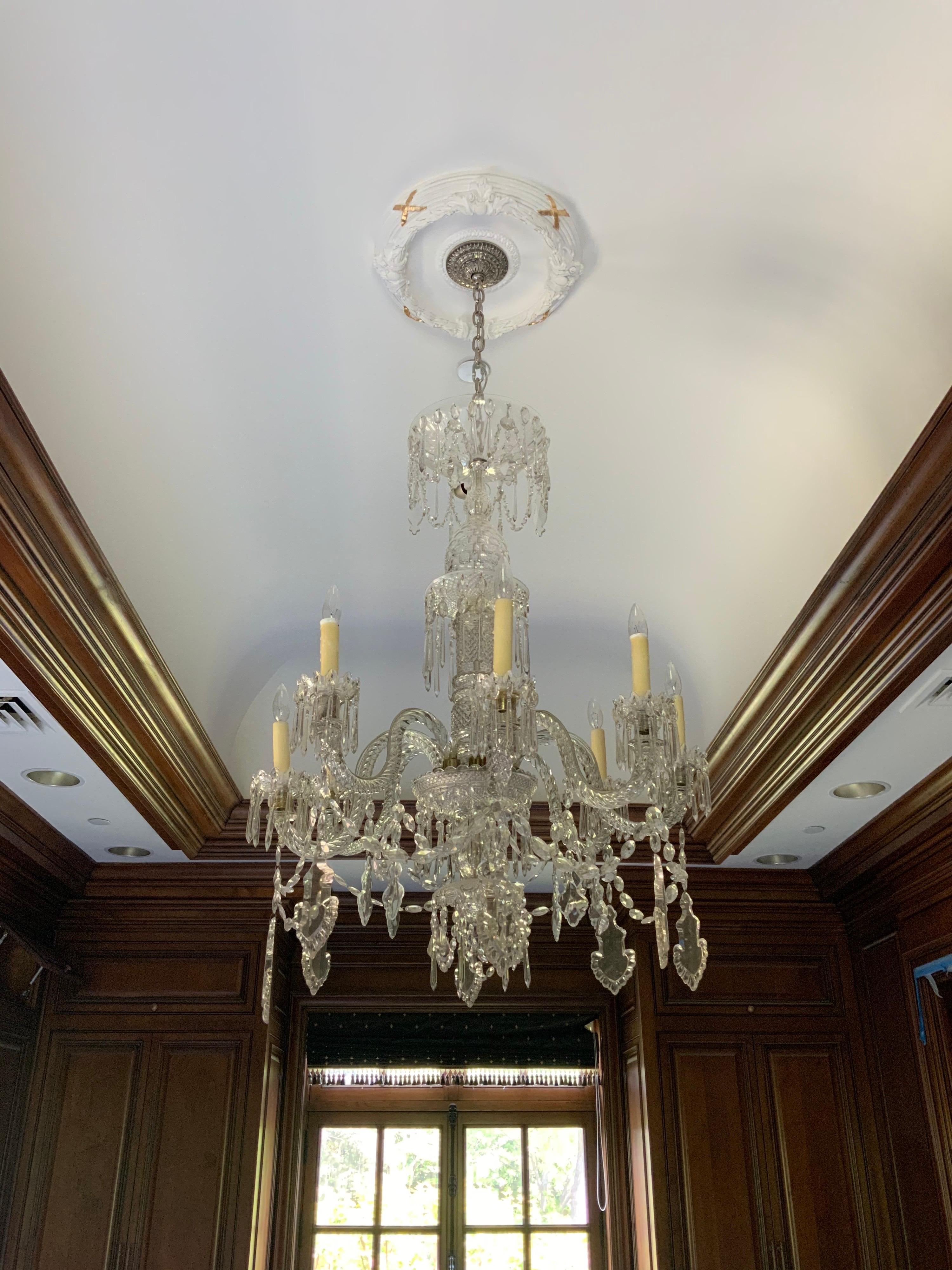 French Early 20th Century Crystal Chandelier from France For Sale