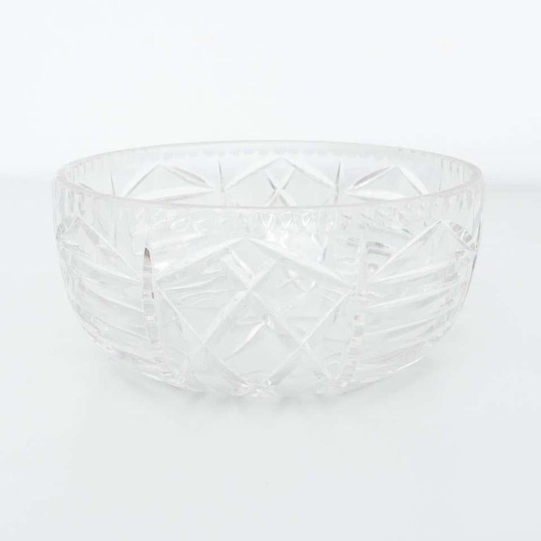 Early 20th Century Crystal Fruit Bowl For Sale at 1stDibs