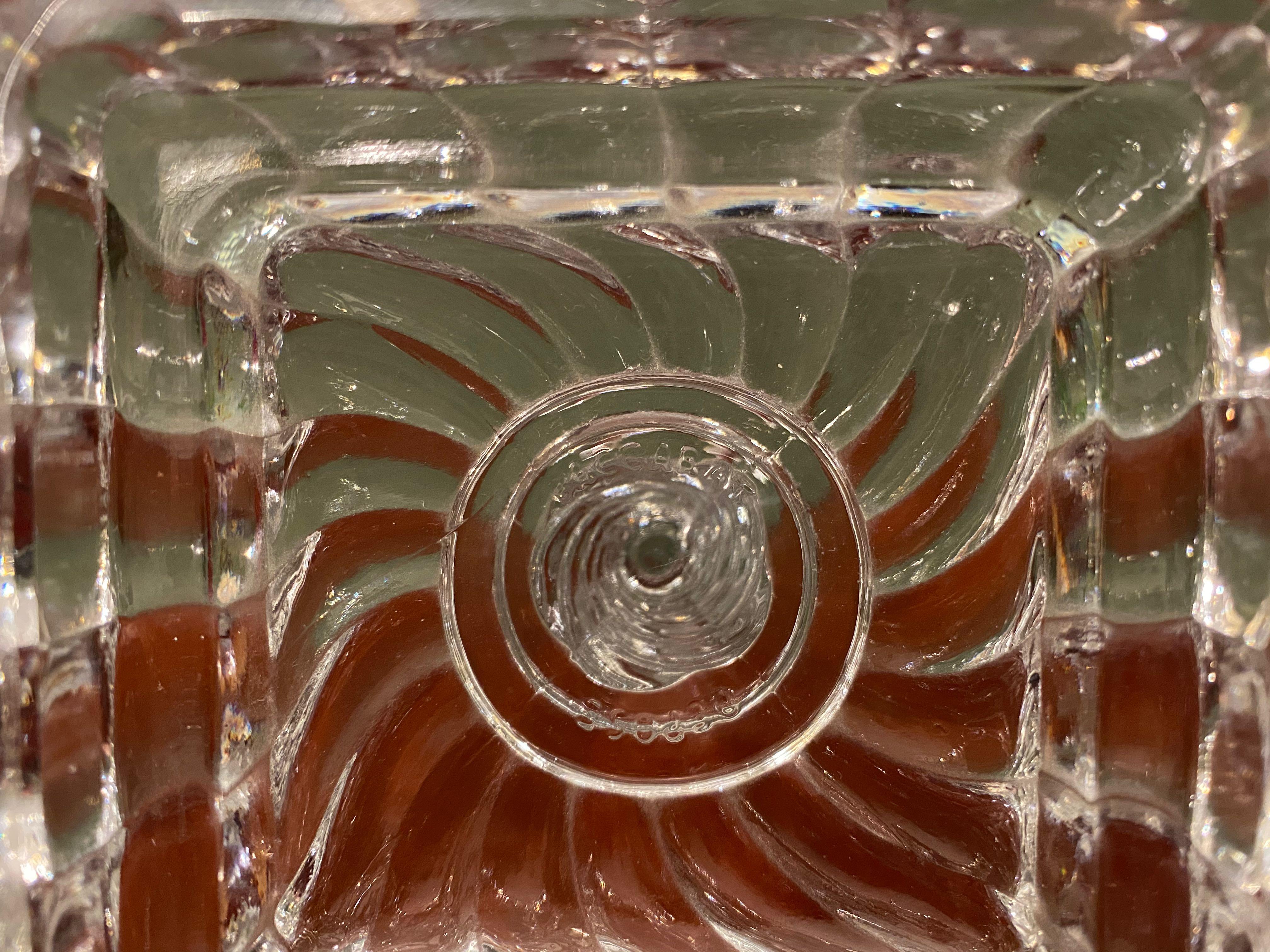 Kerzenständer aus Kristallglas des frühen 20. Jahrhunderts von Baccarat im Angebot 1