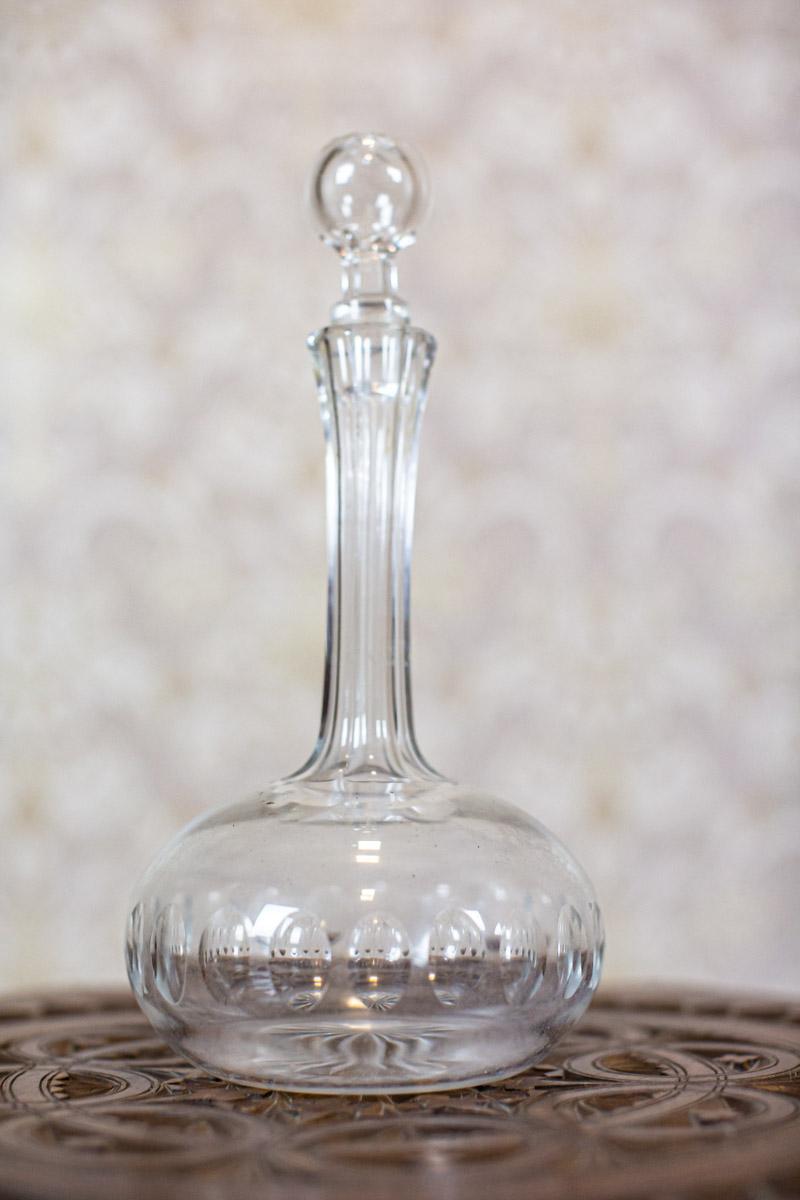 Early 20th-Century Crystal Liquor Decanter

We present you a small crystal decanter for liquor or water.
It was manufactured before year 1939.

This item is in very good condition and undamaged.