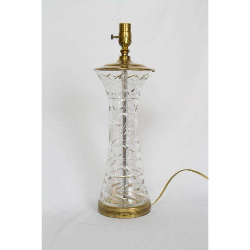 Lampe de table en cristal du début du 20e siècle en vente 3