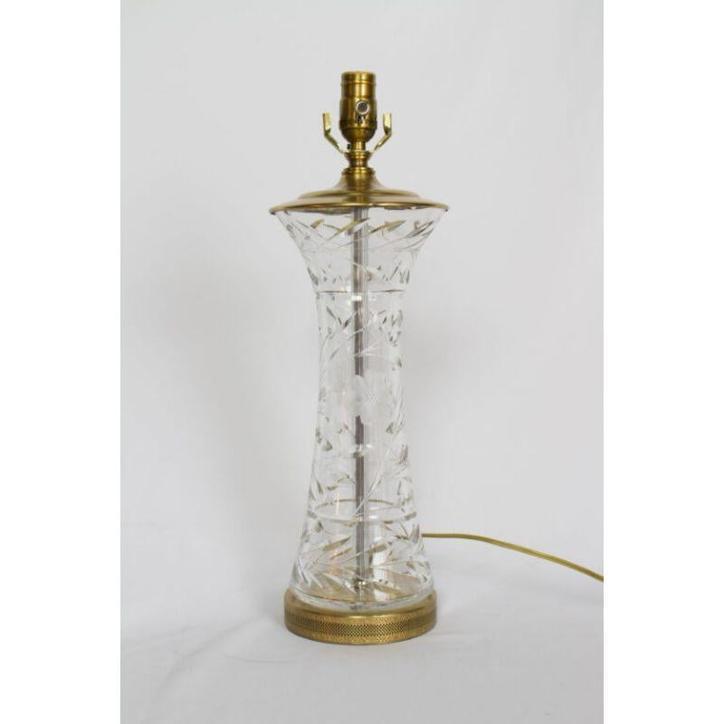 Lampe de table en cristal du début du 20e siècle en vente 4