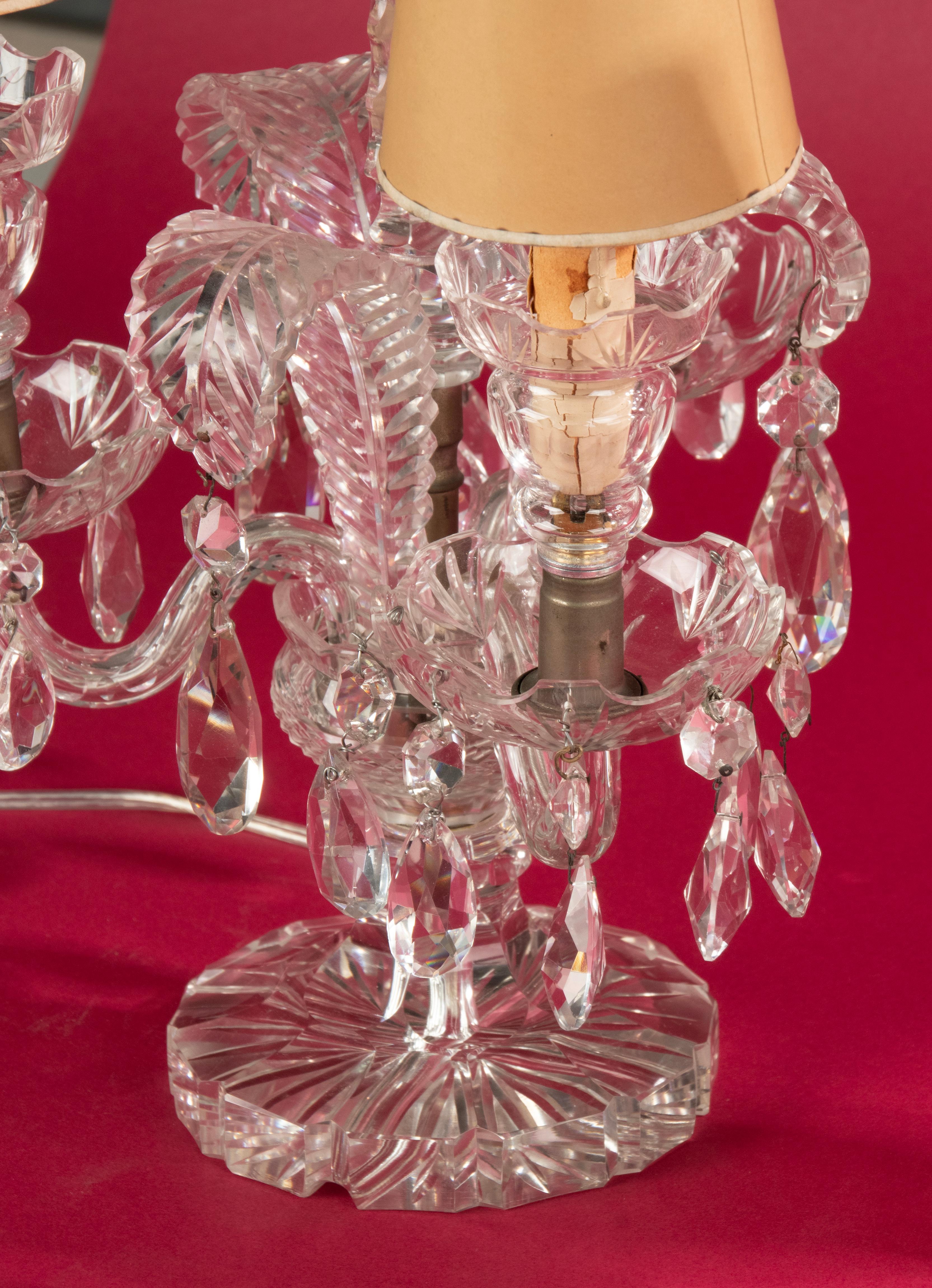 Early 20th Century Crystal Table 