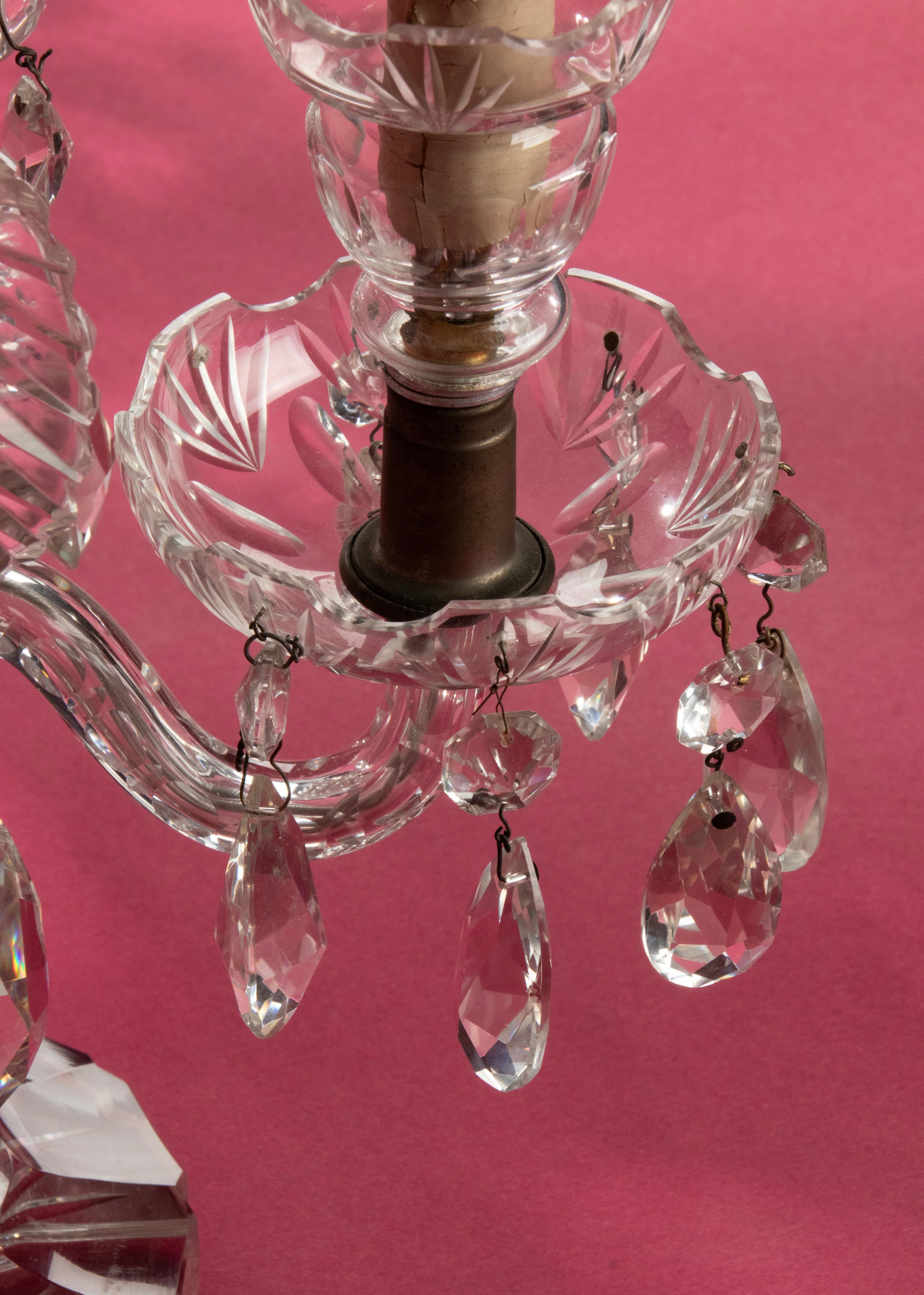 Early 20th Century Crystal Table 