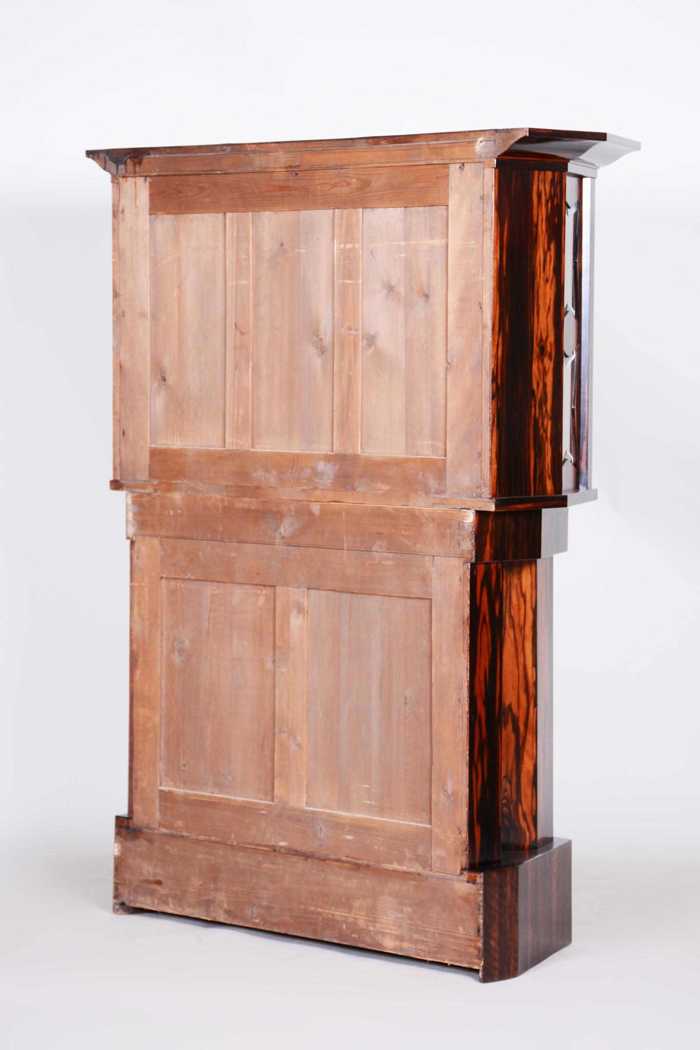 Early 20th Century Cubism Czech Display Cabinet by Pavel Janák, Macassar, 1910s 7