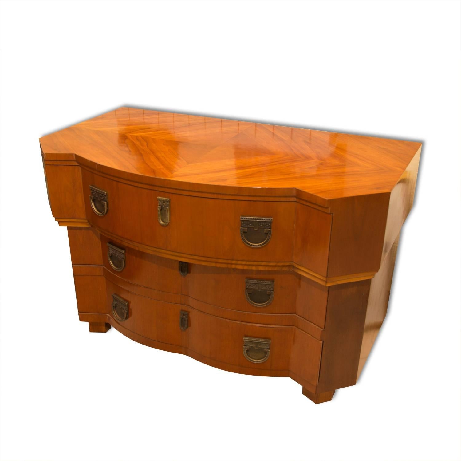 Early 20th Century Cubist Chest of Drawers, Bohemia For Sale 6