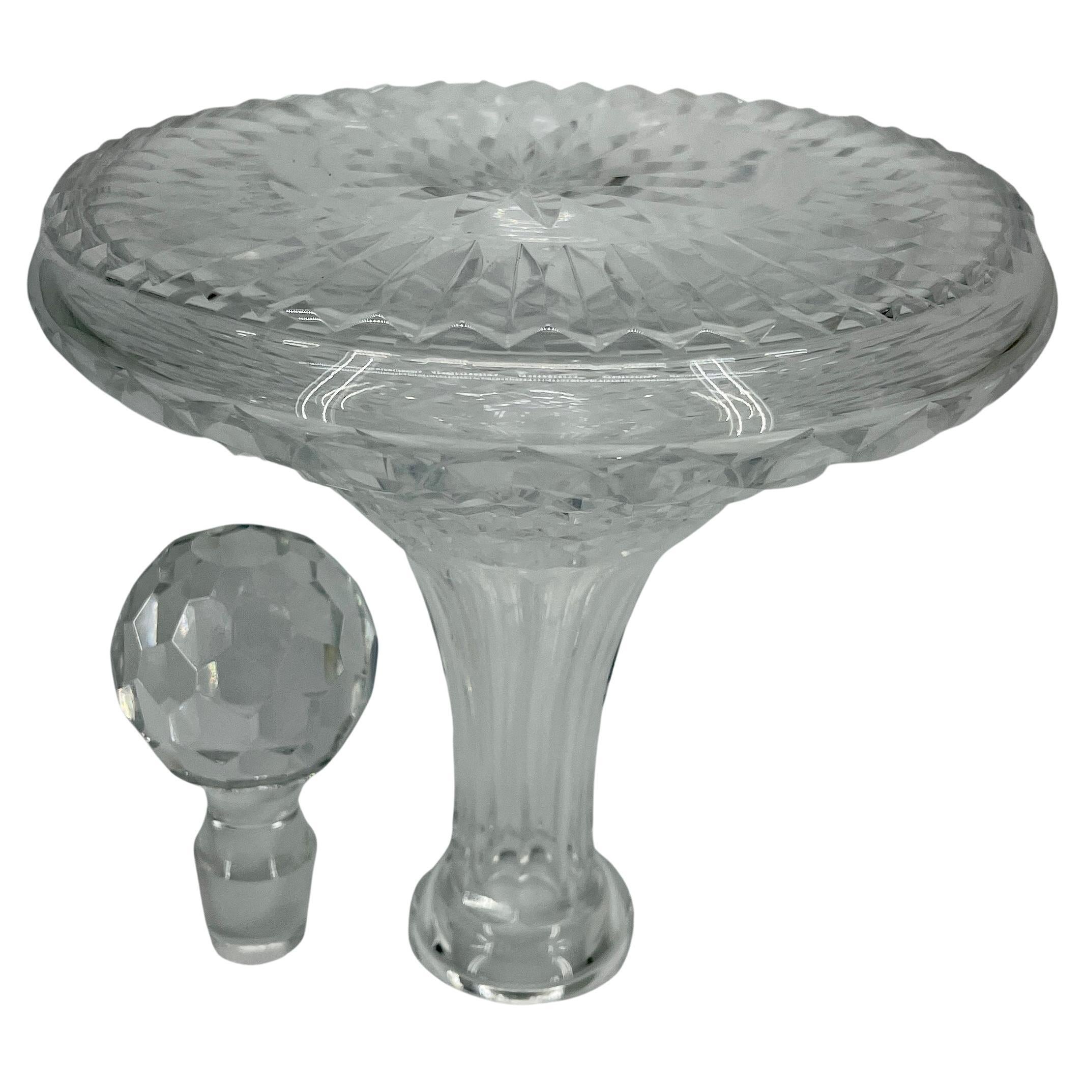 French Early 20th Century Cut Crystal Decanter