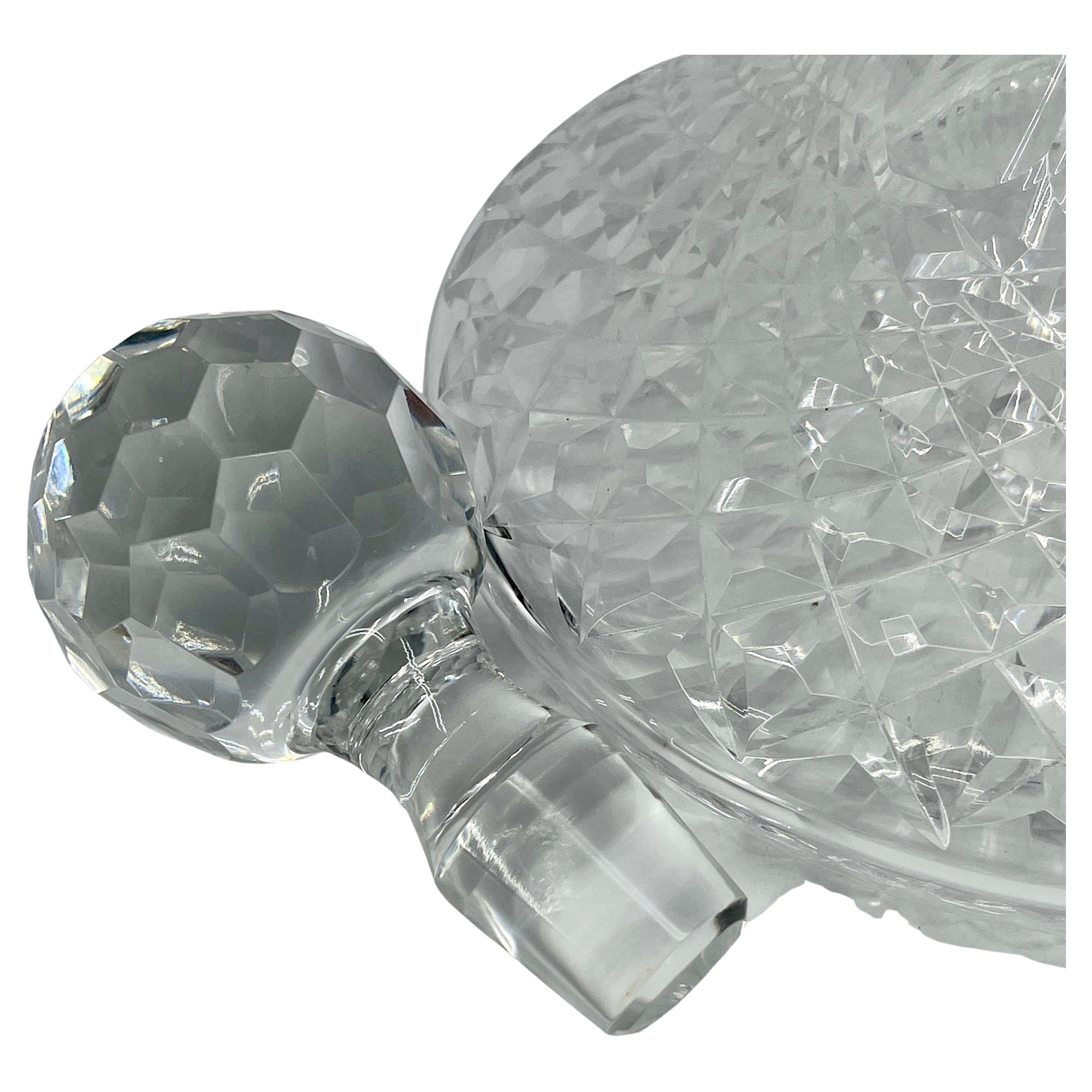 Faceted Early 20th Century Cut Crystal Decanter