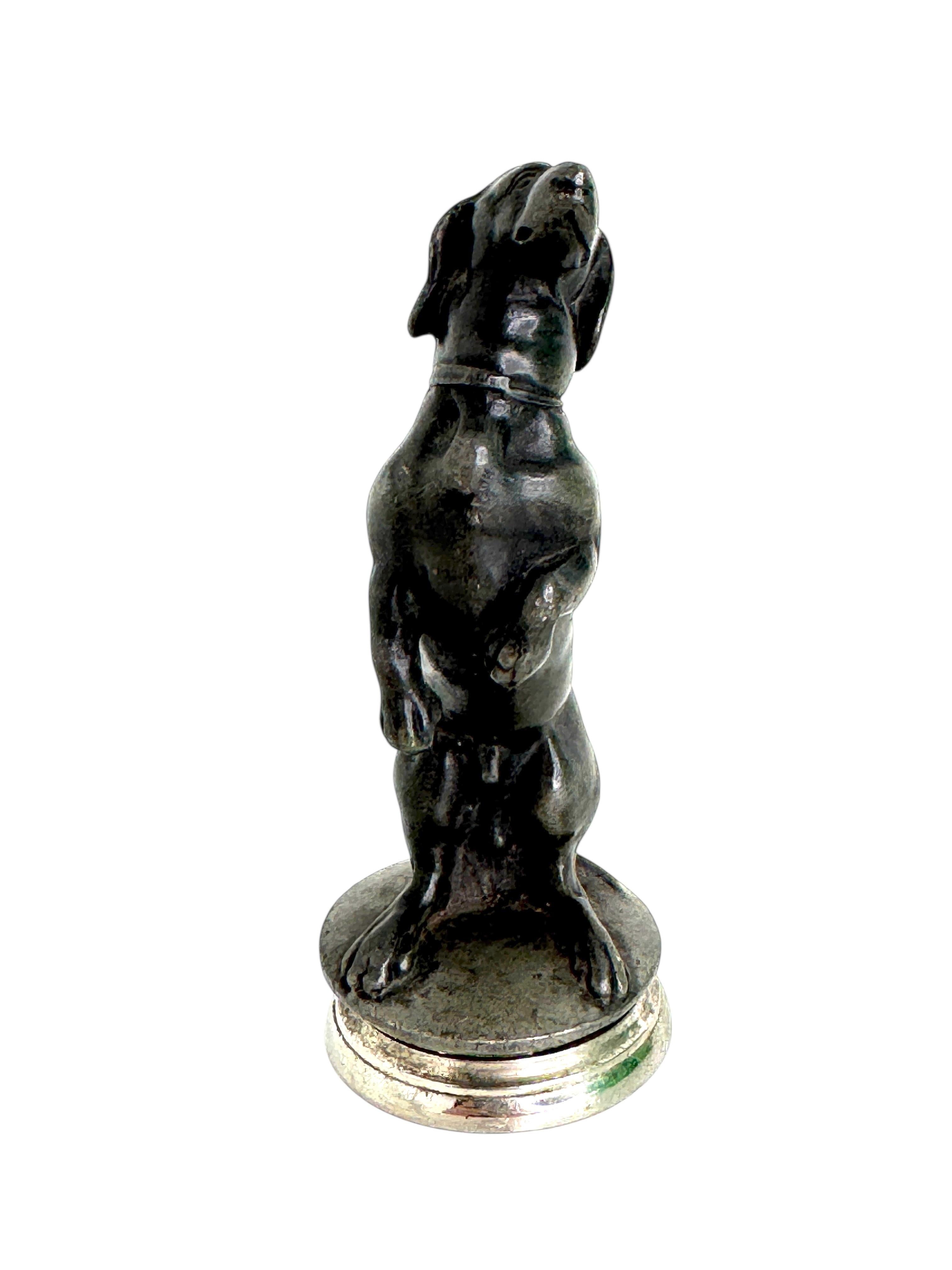 Early 20th Century Dachshund Dog Austrian Miniature Figurine Statue 1910s For Sale 2