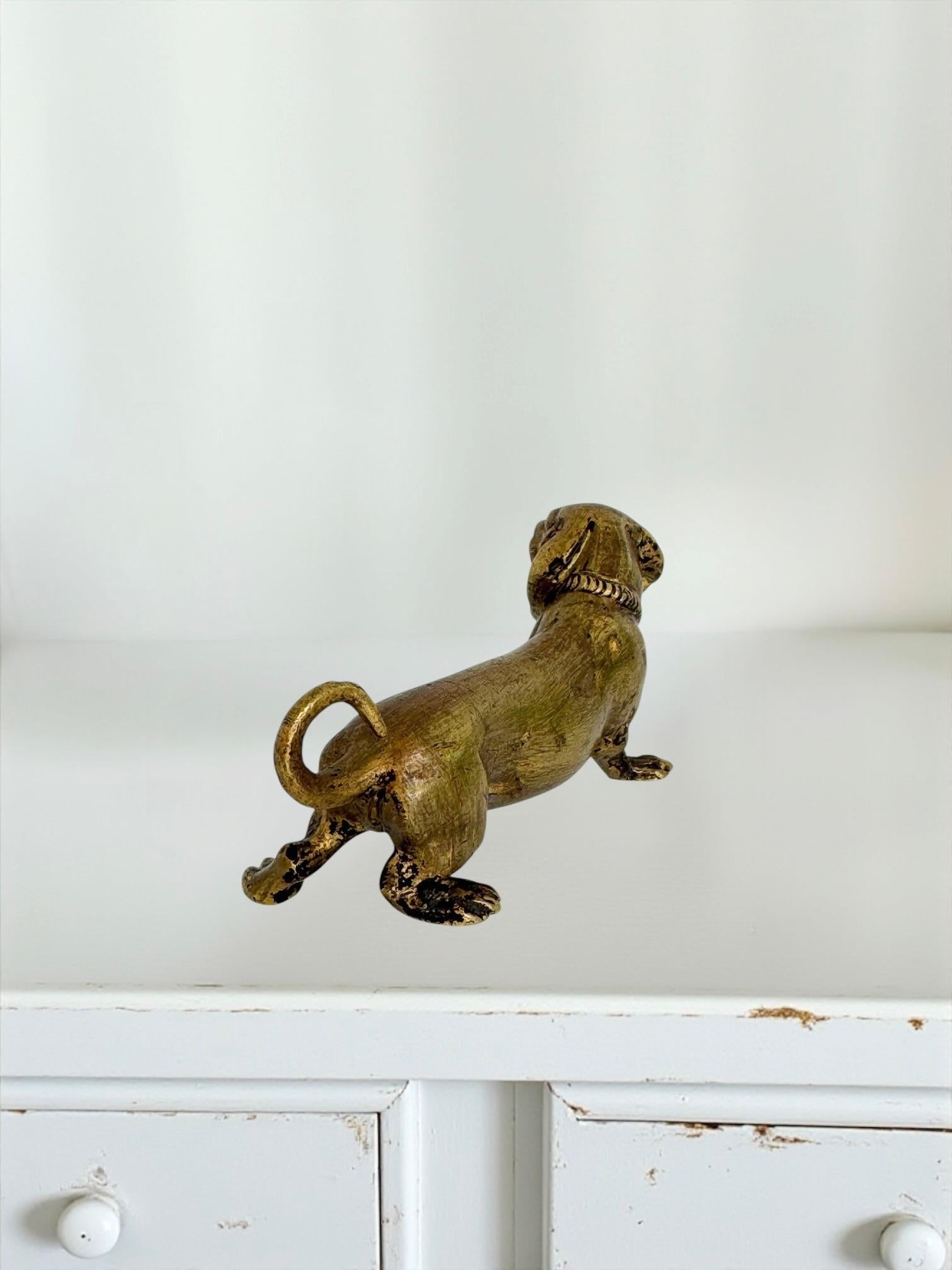 Début 20ème siècle Chien Teckel Autriche Vienne Bronze Figurine miniature en vente 5