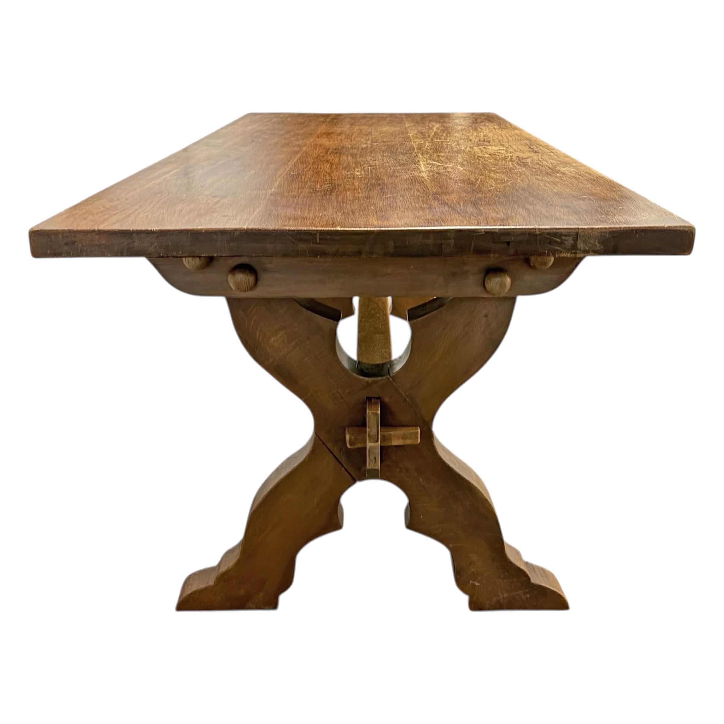 Mesa caballete danesa de roble de principios del siglo XX en venta 4