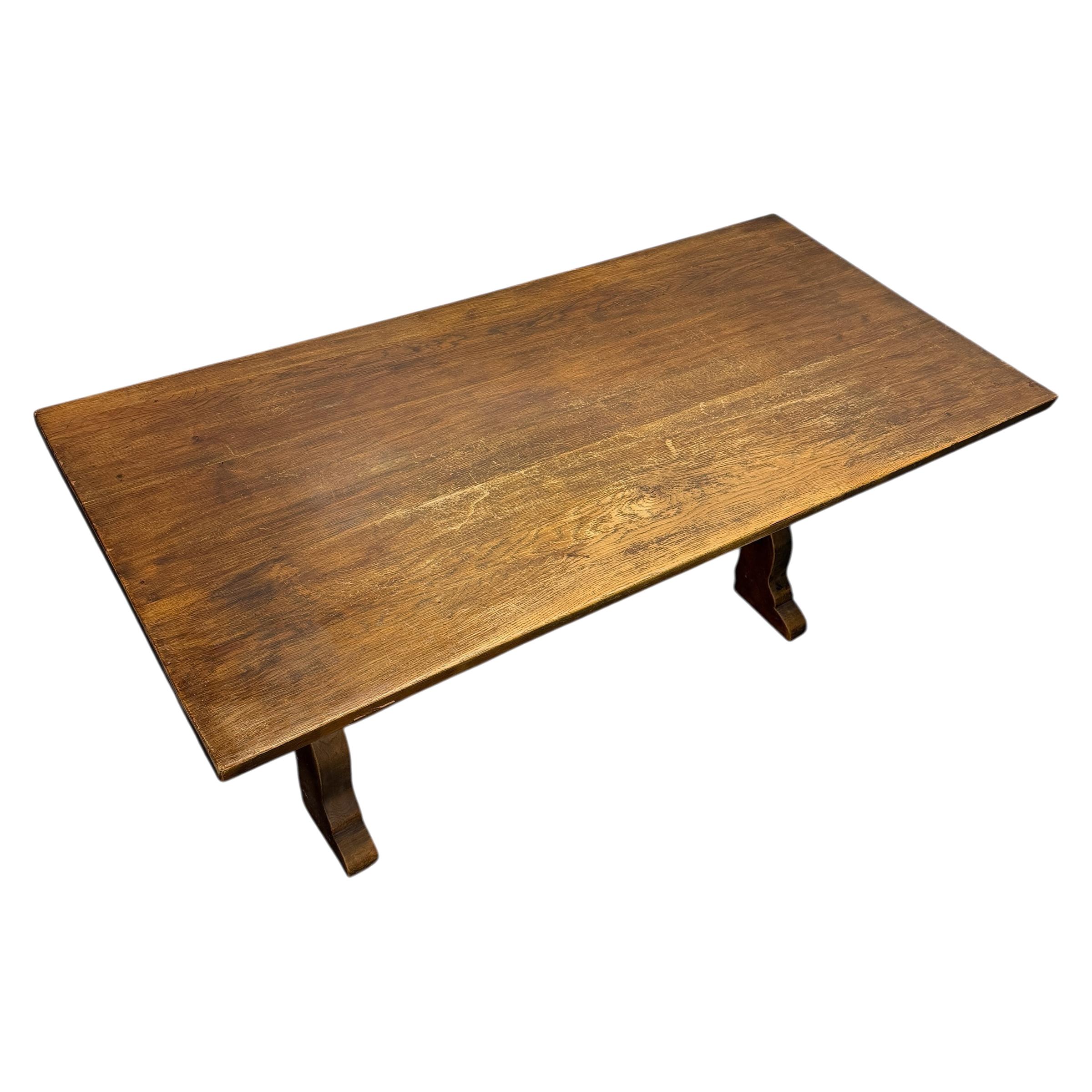 Mesa caballete danesa de roble de principios del siglo XX Roble en venta