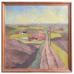Early 20th Century Danish Plein Air Landscape Painting