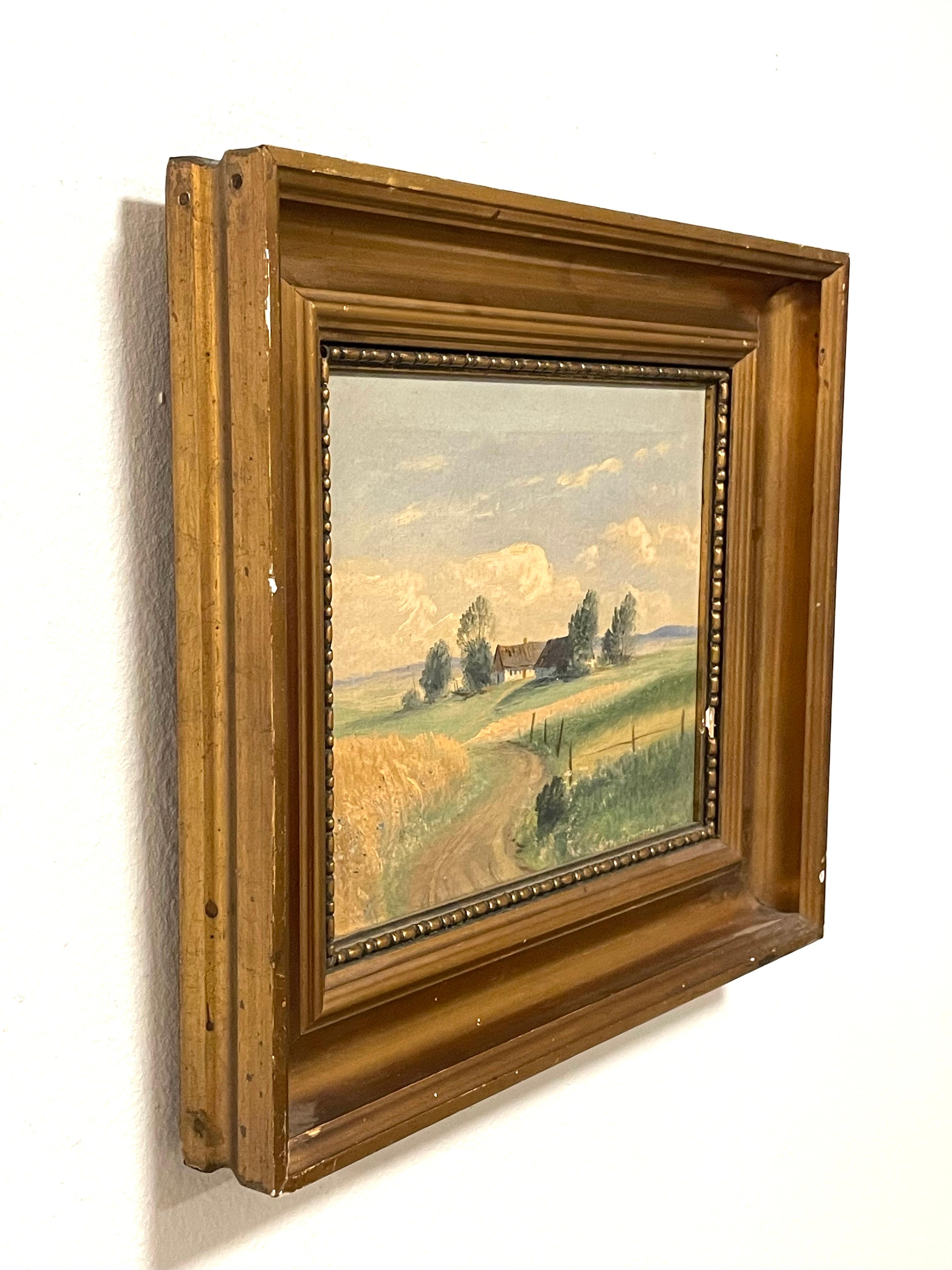 Early 20th century Danish vintage painting by Christian Bennedsen (1893-1967) For Sale 3