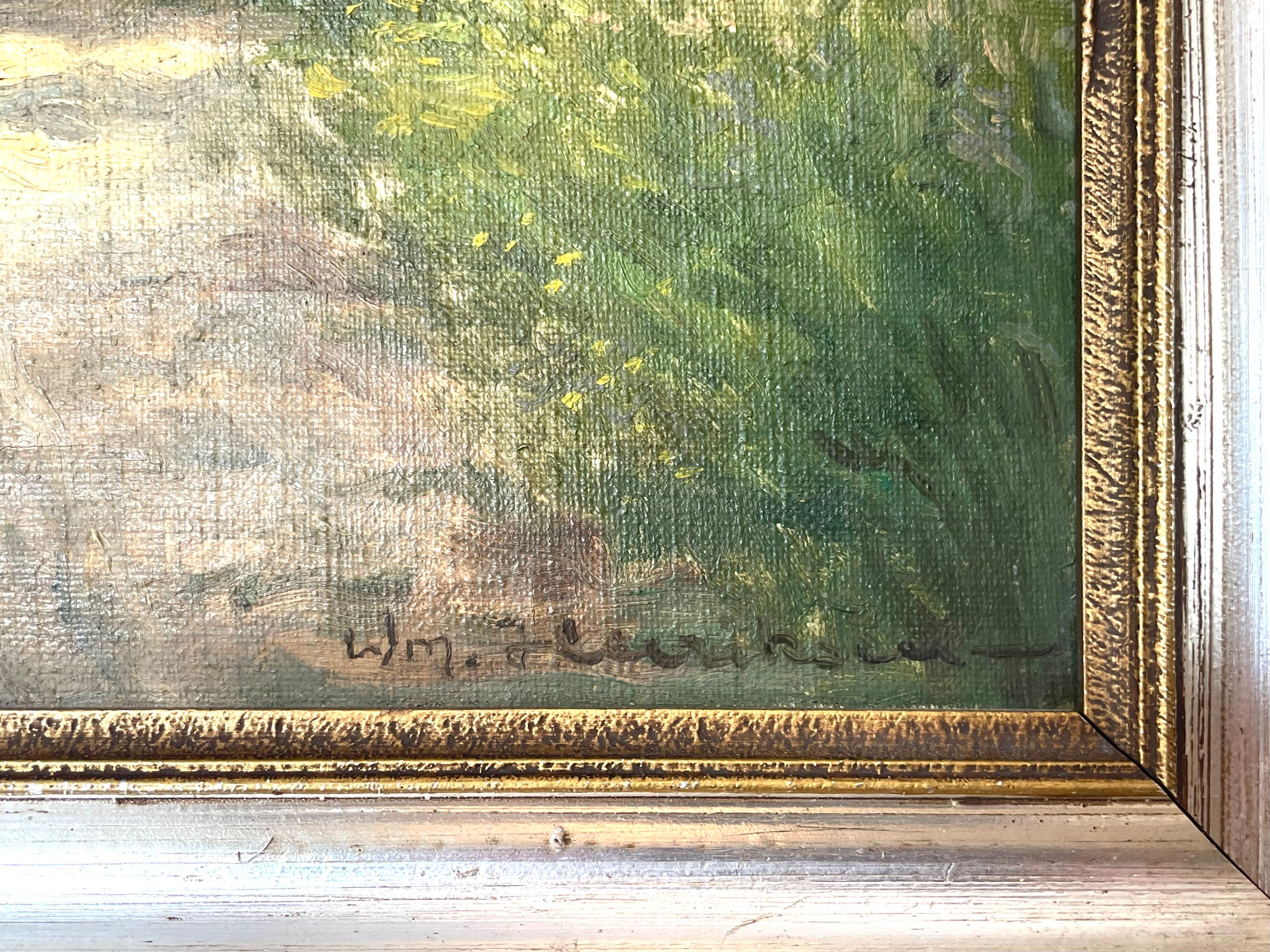 Dänisches Vintage-Gemälde des frühen 20. Jahrhunderts von William Henriksen (1880-1964) im Zustand „Gut“ im Angebot in Ebberup, DK