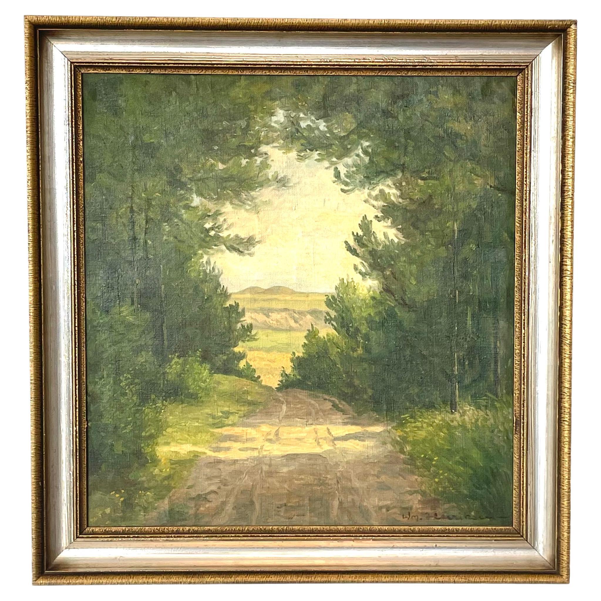 Early 20th century Danish vintage painting by William Henriksen (1880-1964)