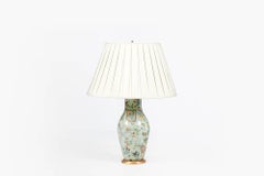 Early 20th Century Decalcomania Vase Lamp