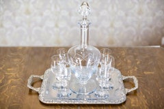 Early 20th-Century Decanter with Set of Glasses