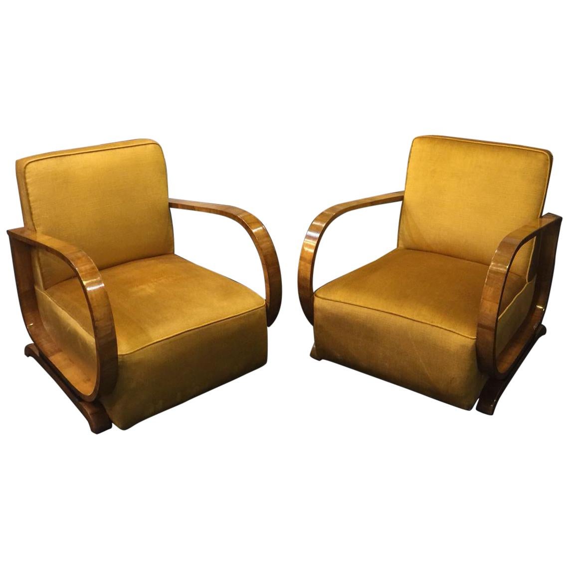Early 20th Century Déco Armchairs For Sale