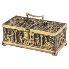 Early 20th Century Decorative Box - Gothic Style - Brass