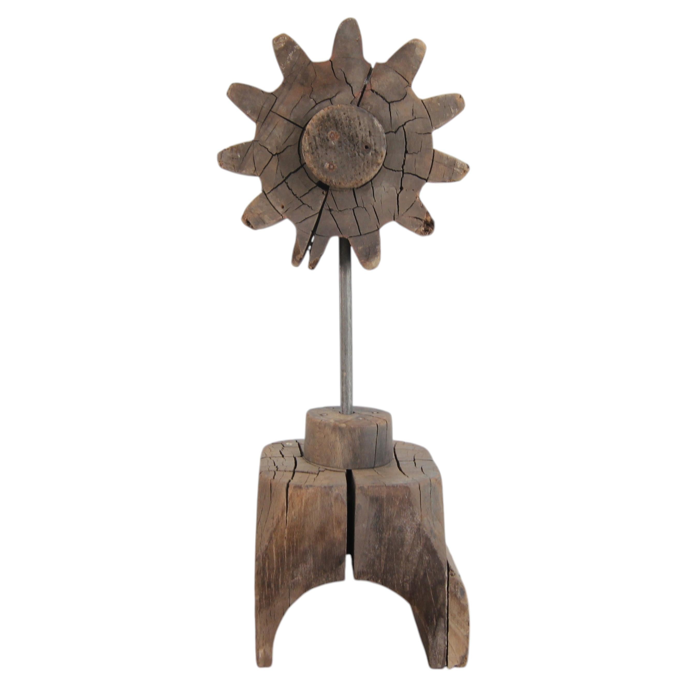 Early 20th Century Decorative Wooden Casting Pattern Object For Sale