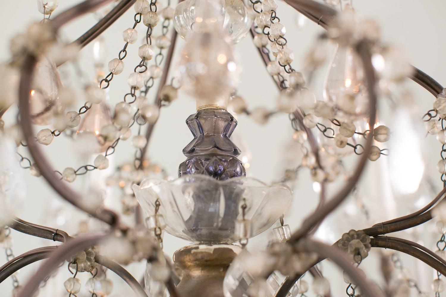 Early 20th Century Delicate Chandelier For Sale 5