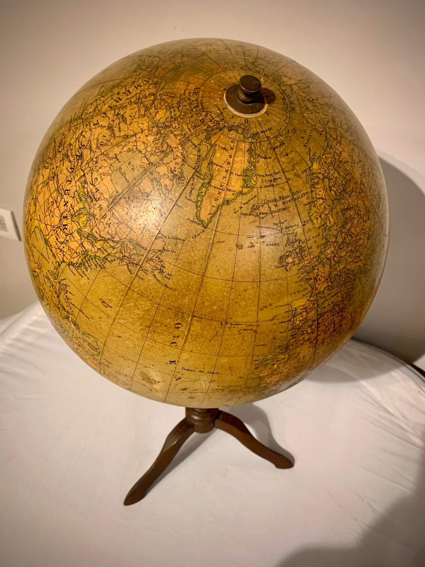 Globe de bureau du début du 20e siècle en vente 3