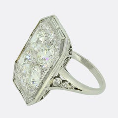 Early 20th Century Diamond Tablet Ring
