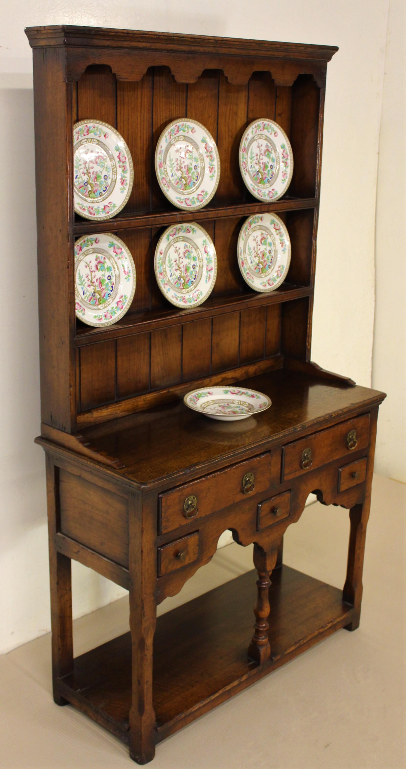 Early 20th Century Diminutive English Oak Dresser For Sale 9