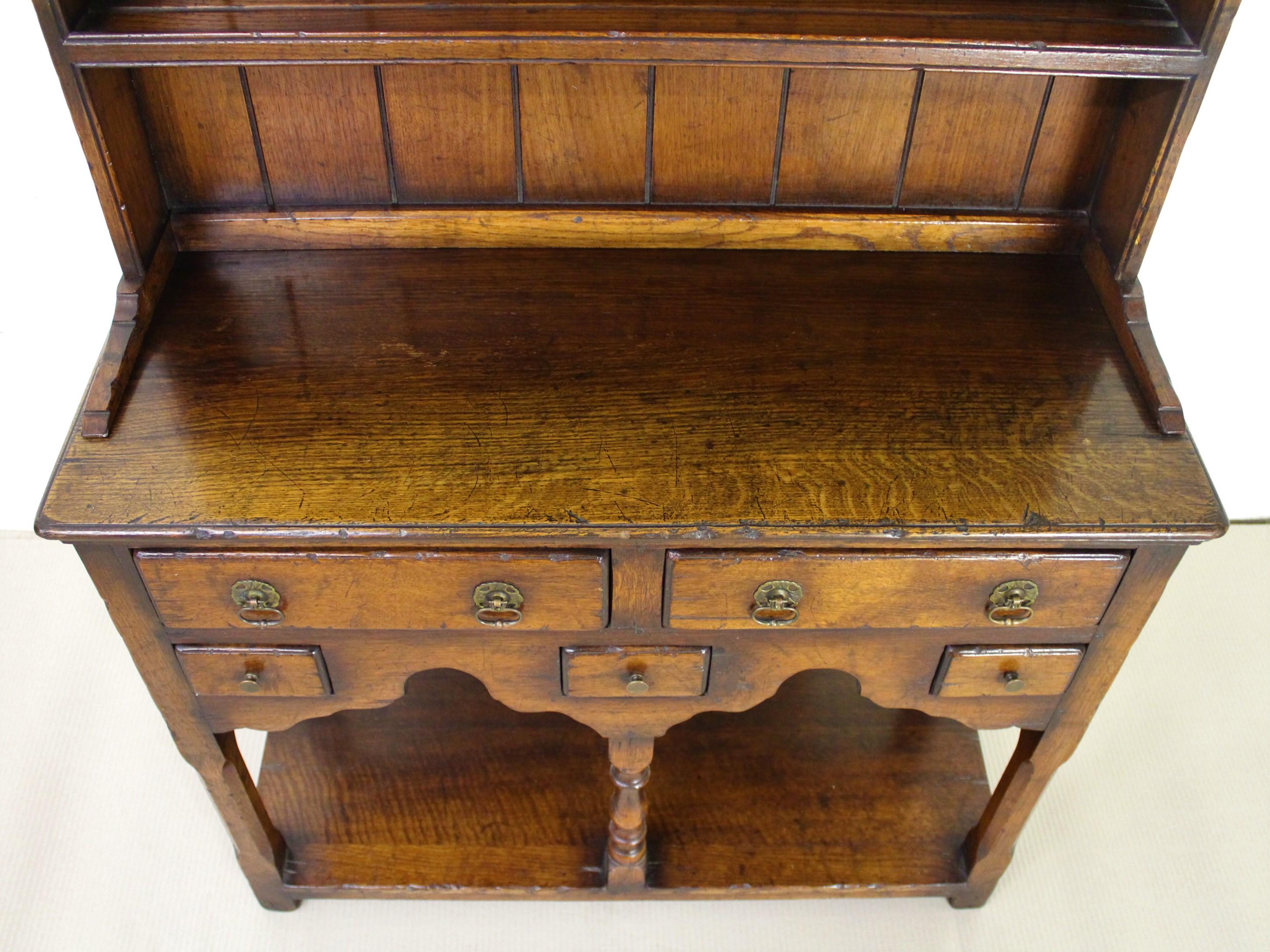 Early 20th Century Diminutive English Oak Dresser For Sale 1
