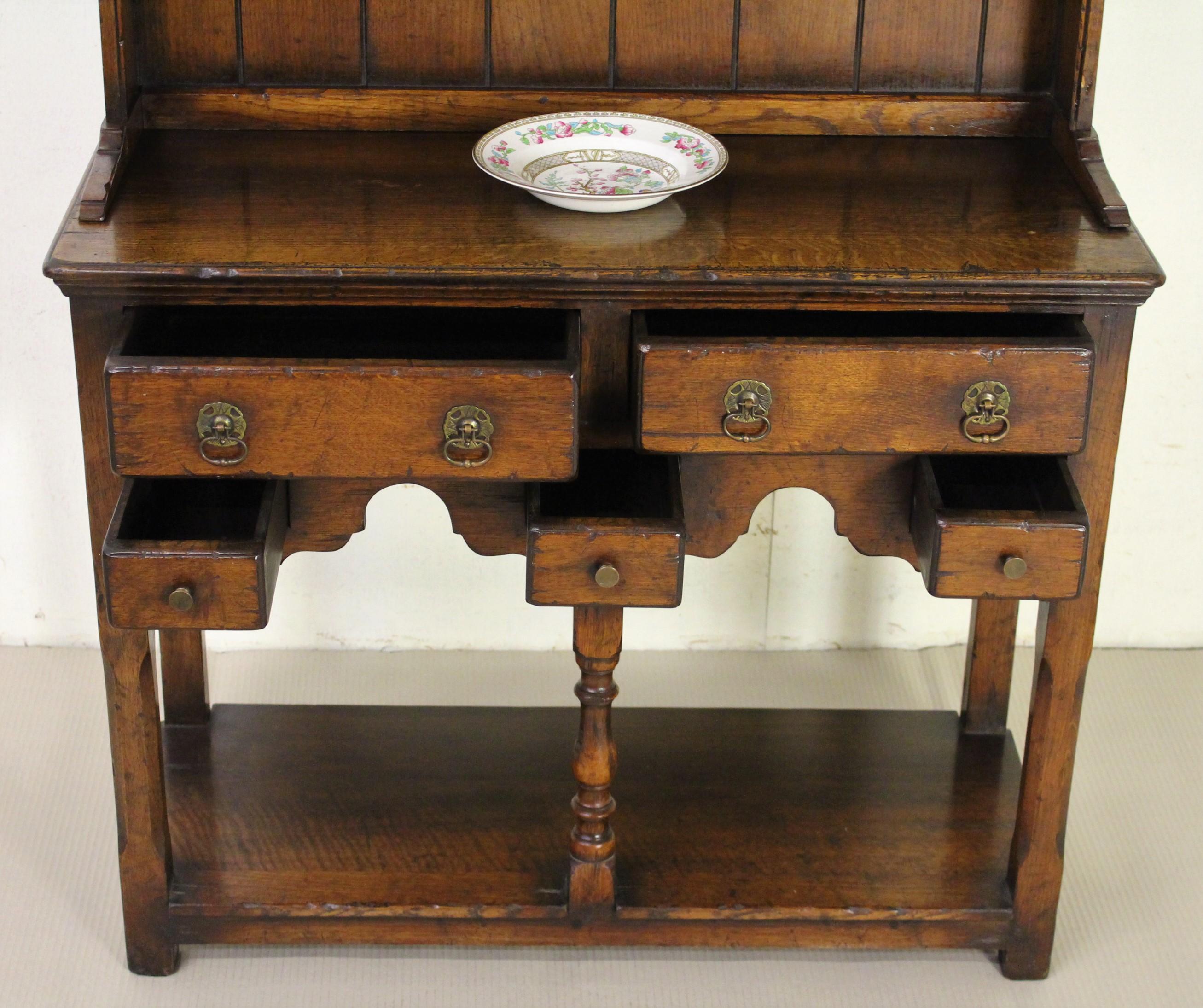 Early 20th Century Diminutive English Oak Dresser For Sale 6
