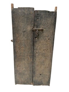 Early 20th Century Dogon Doors with Carved Elephants, Mali