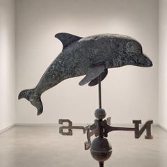 Early 20th Century Weather Vane Dolphin Copper Three-Dimensional, Italy