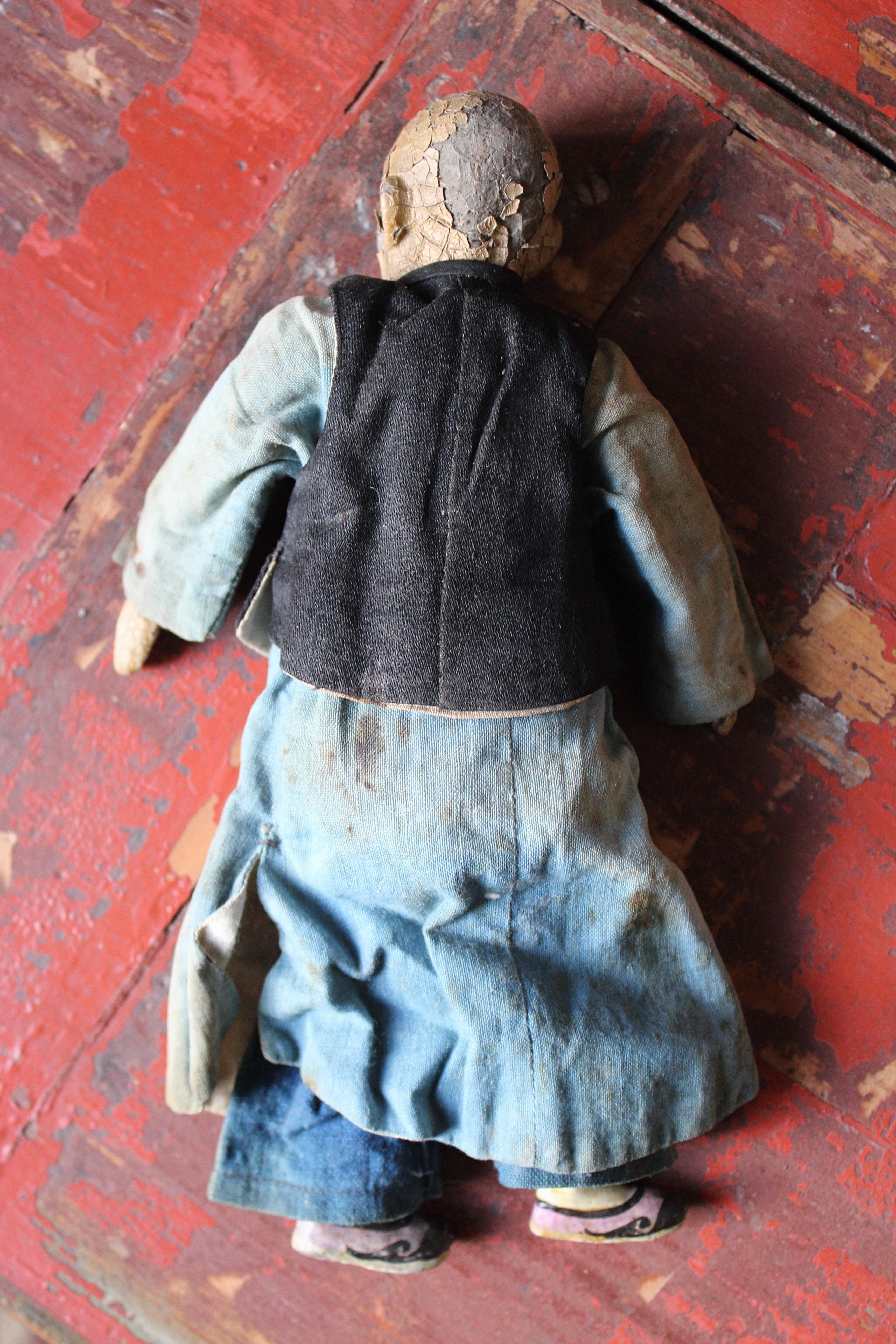 Early 20th Century Door of Hope Missionary Doll Folk Art Antique Curio  For Sale 3