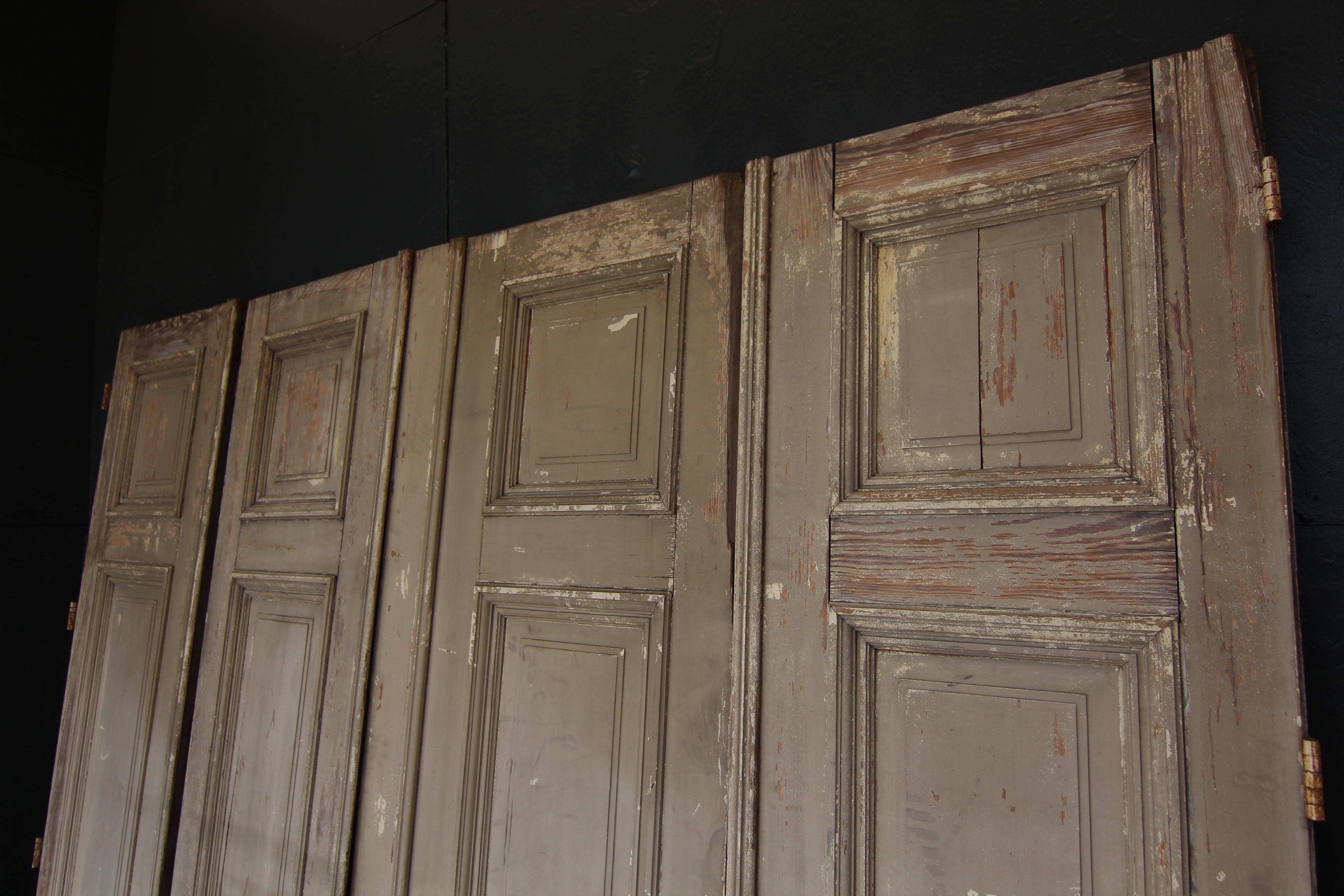 Early 20th Century Double Door consisting of 4 Doors For Sale 2