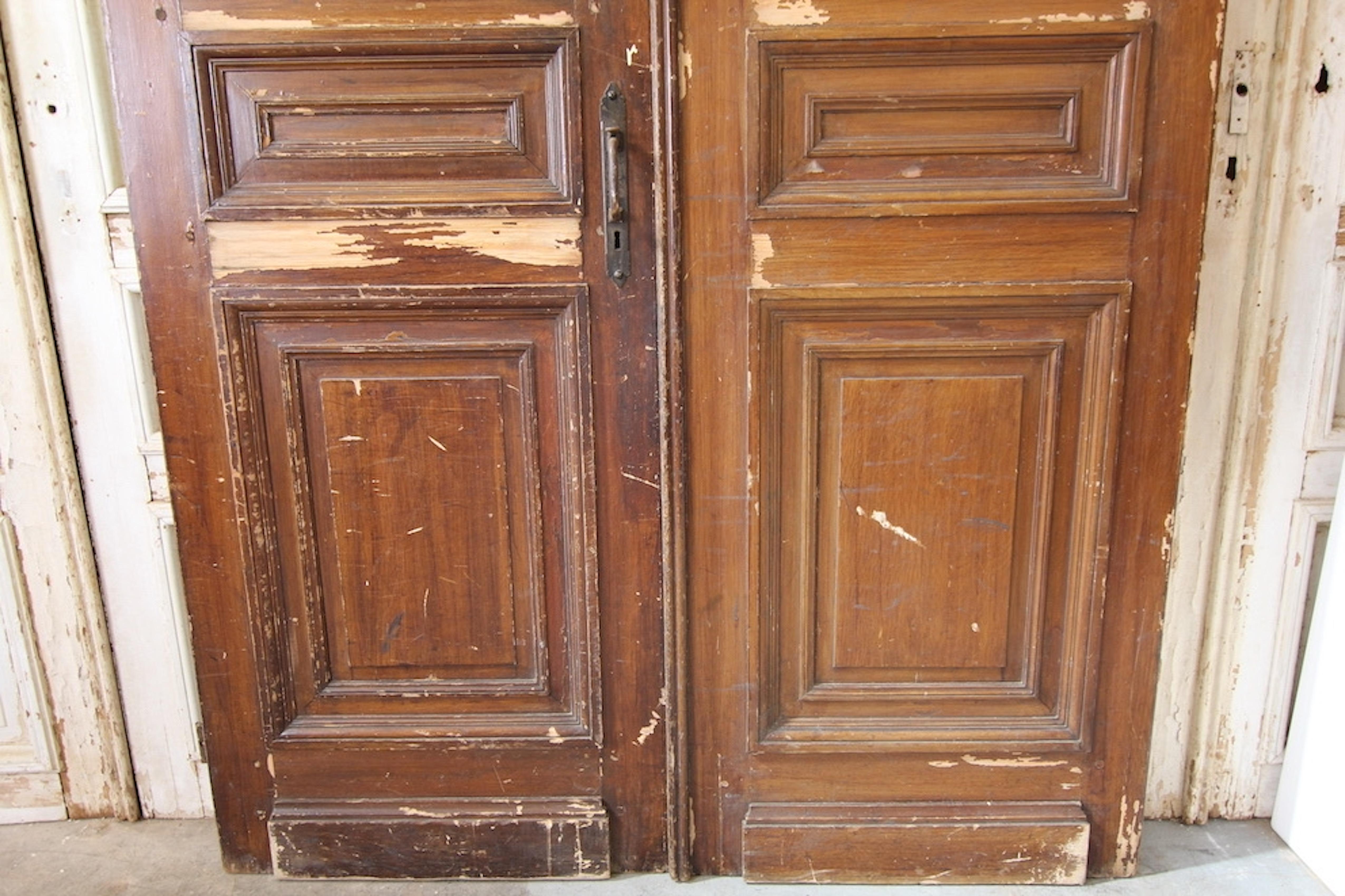 Early 20th Century Double Door in Original Paint 5