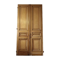 Puerta doble de principios del siglo XX con pintura original