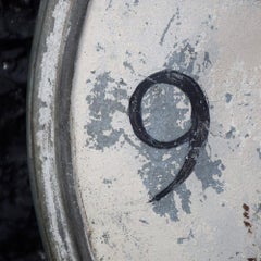 Early 20th Century Double Sided French Zinc Clock Smiths Trade Sign