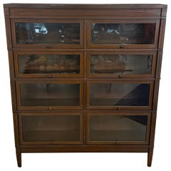 Early 20th Century Double-Wide Mission Mahogany Barrister Case