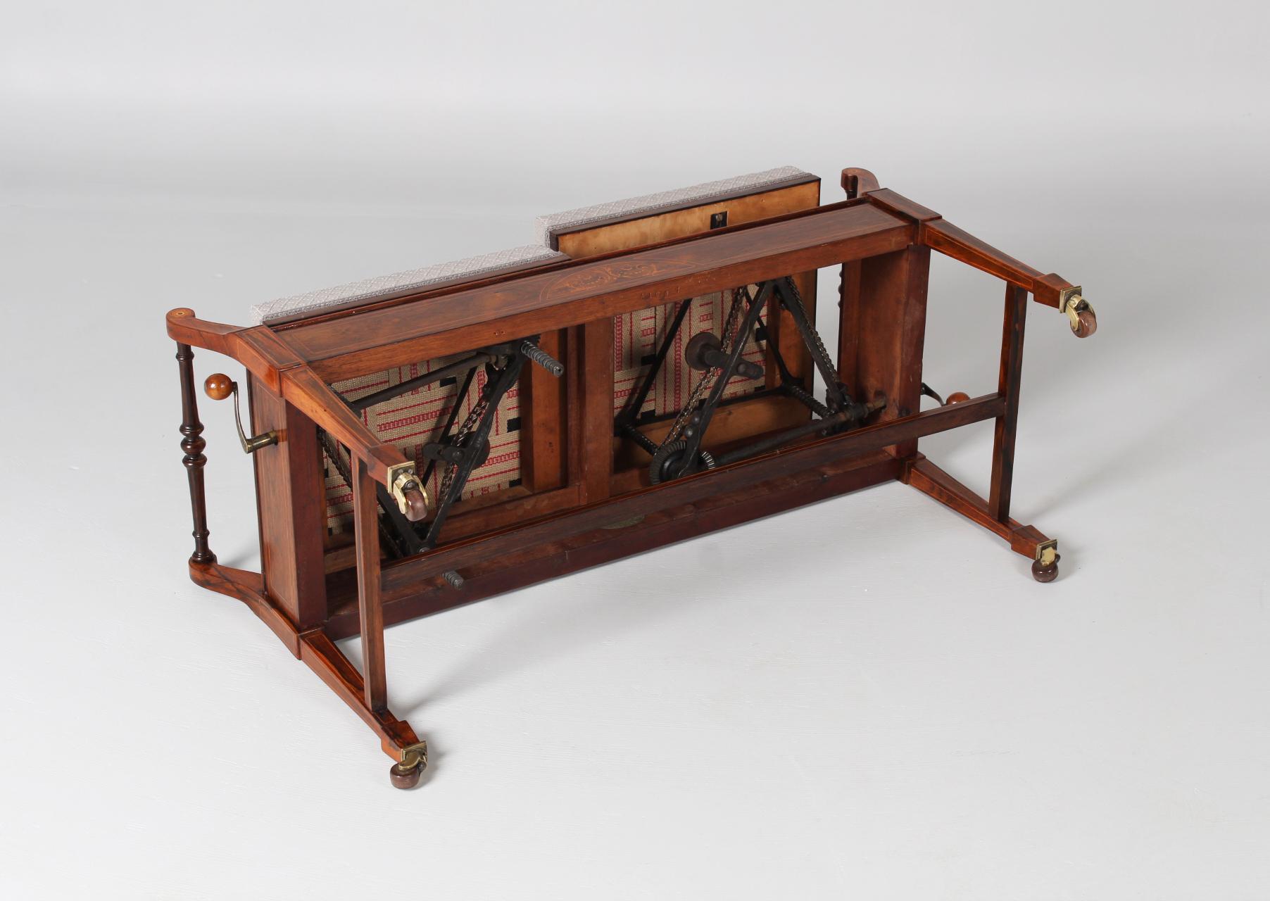 Early 20th Century Duet Piano Bench, Edwardian, England, circa 1910 1