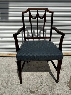 Poltrona Lincoln Drape in mogano di Duncan Phyfe dei primi del Novecento