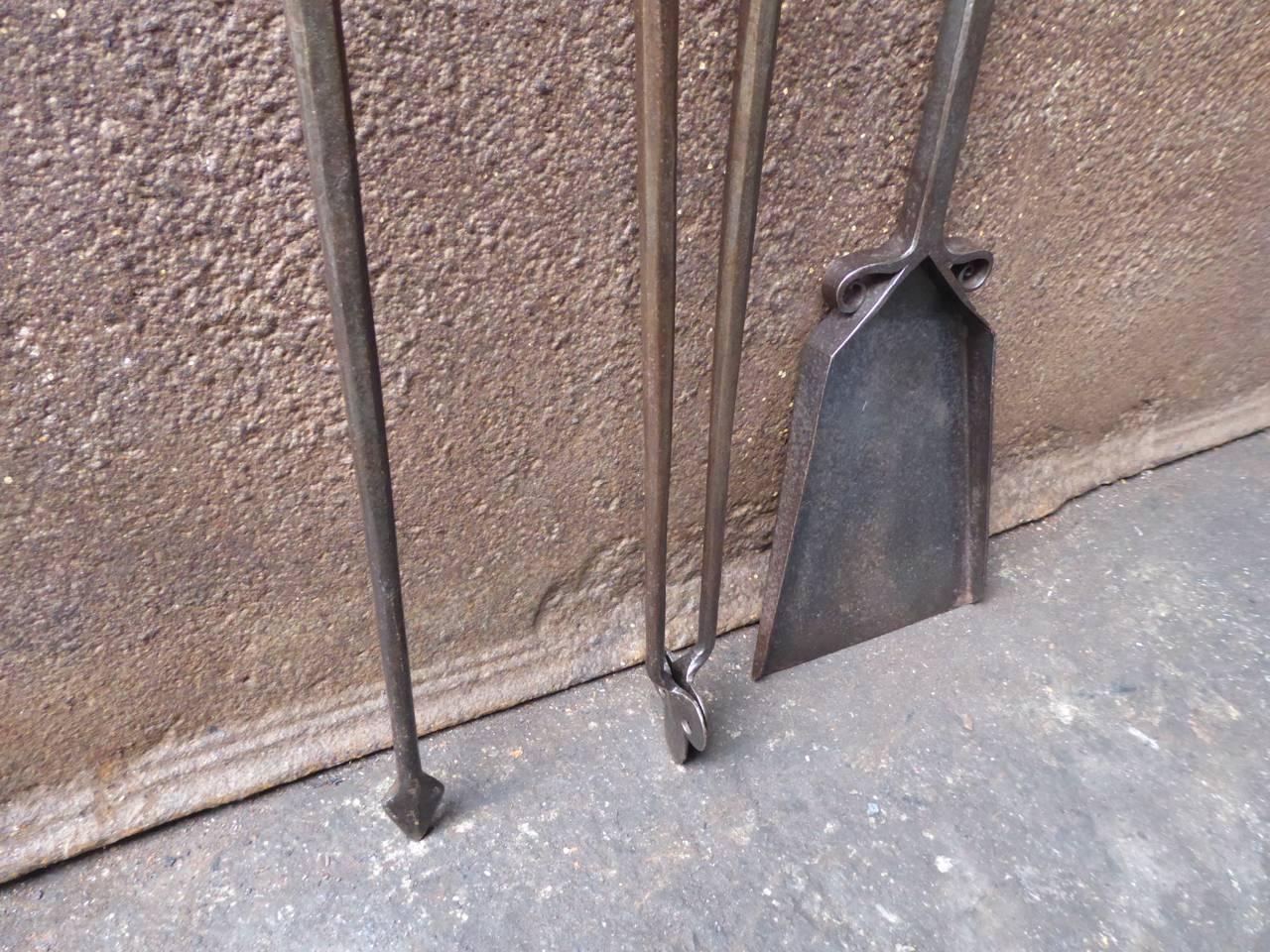 Early 20th Century Dutch Art Nouveau Fireplace Tools or Fire Tools 5