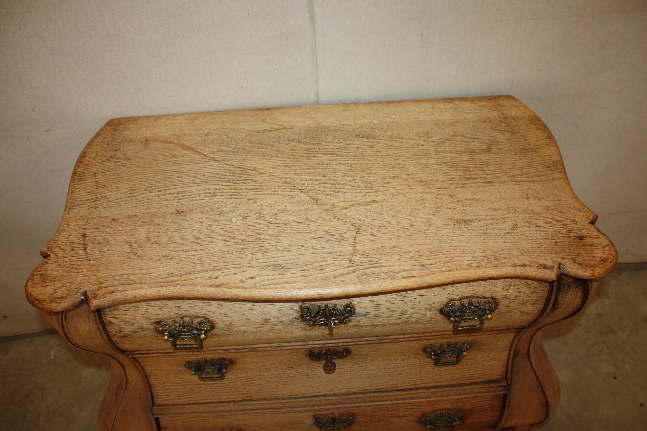 Bleached Early 20th Century Dutch Bombay Chest