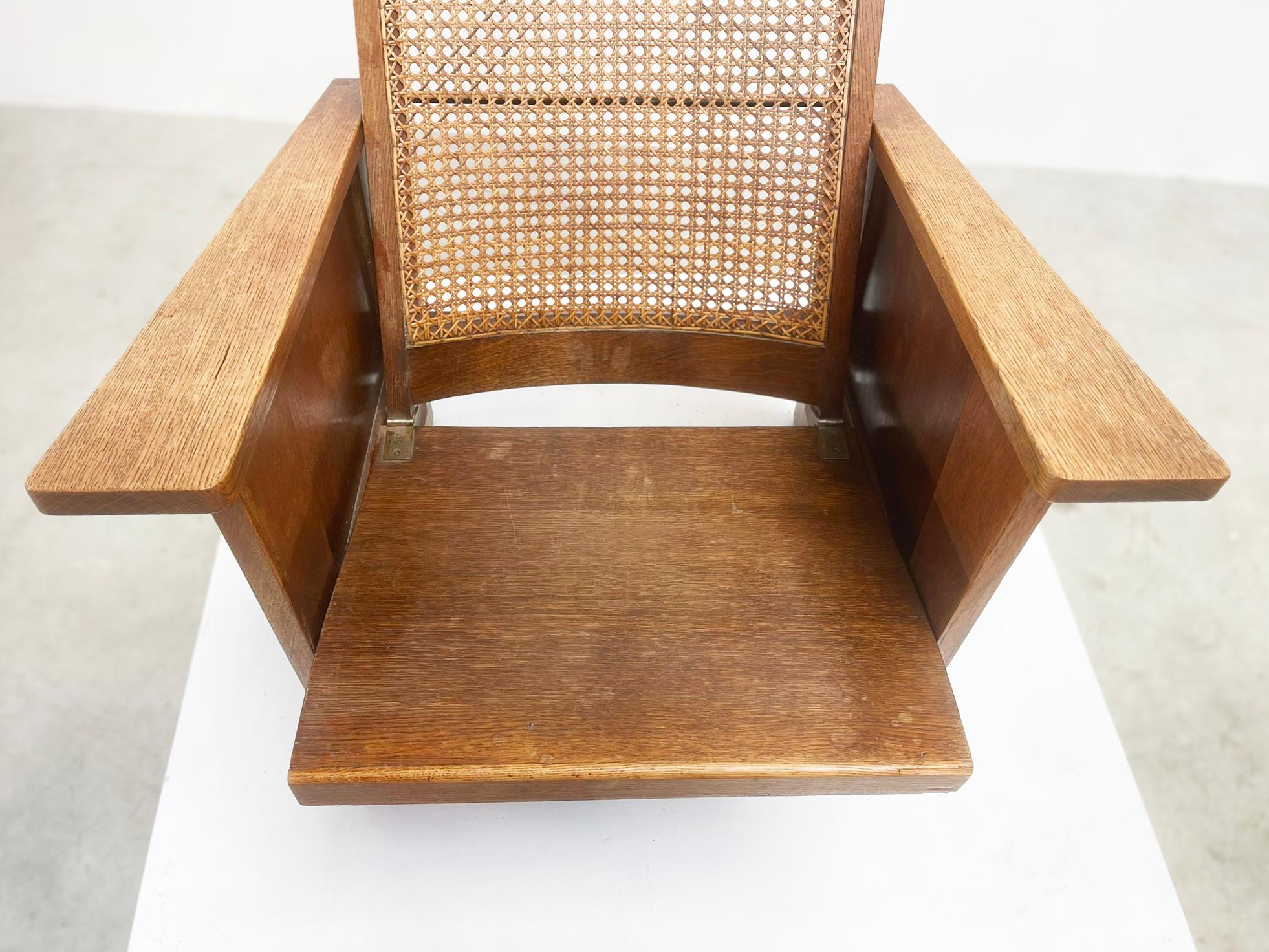 Early 20th century dutch easy chair For Sale 7